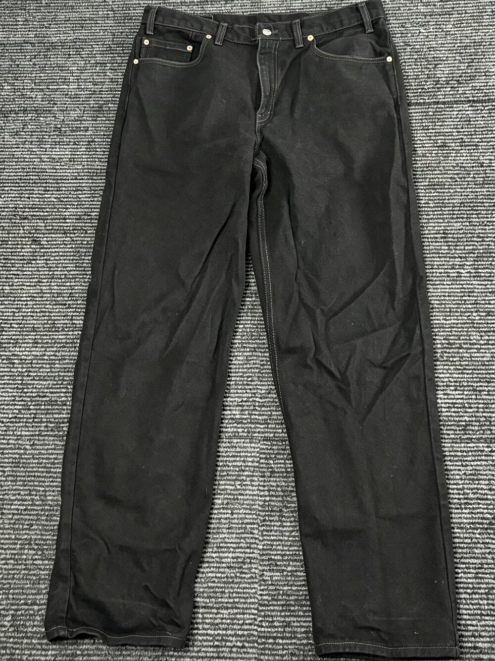 Vintage Levis Jeans Men 36x32 Black 550 Tapered Denim Made In USA Y2K 2002 - Picture 4 of 5